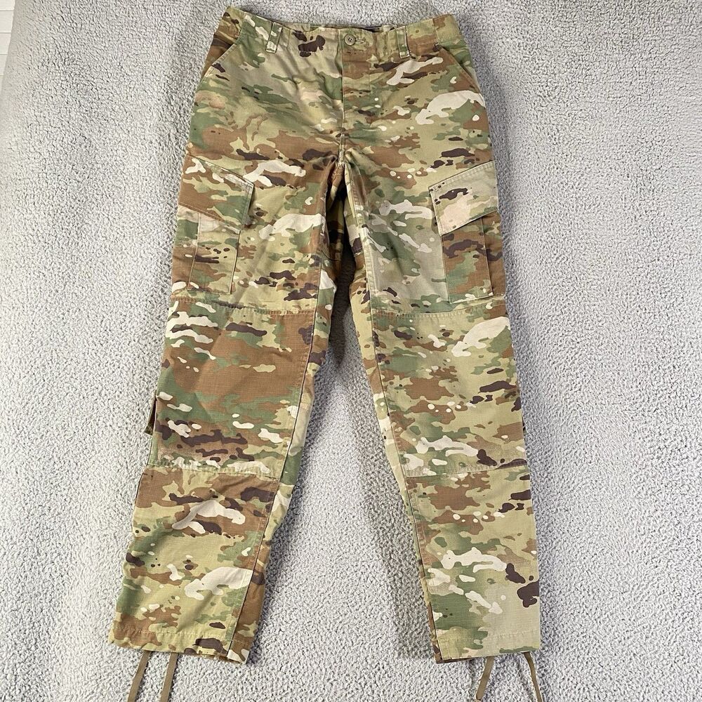 US Army Combat Cargo Pants Men Medium Regular Camo Military Insect Repellent